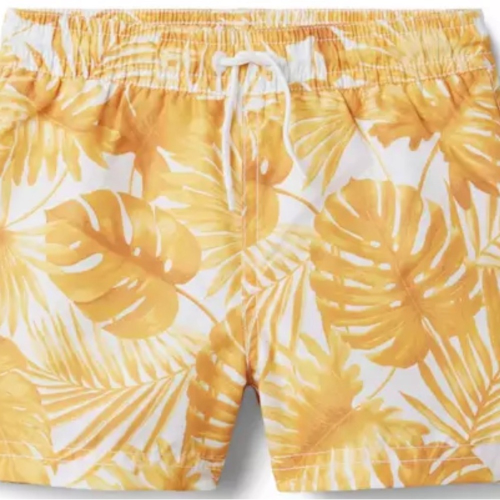 Janie and Jack Boys Size 16 Palm Swim Trunk NWT
